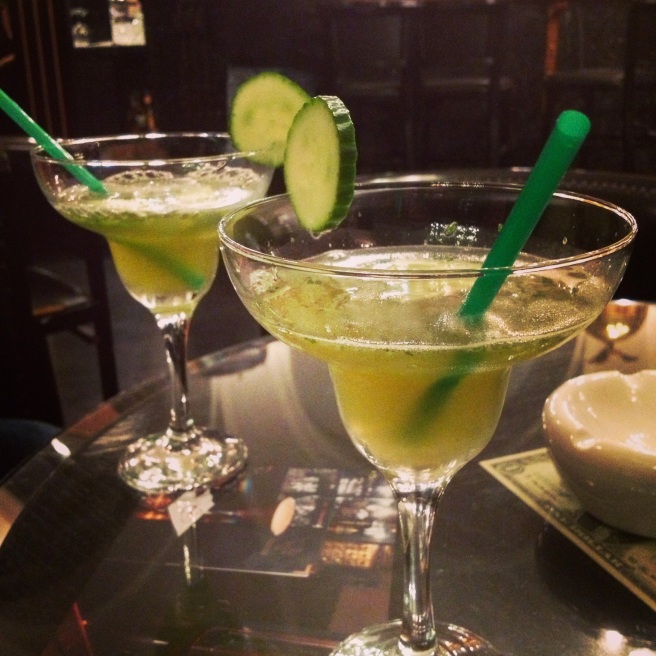 cucumber and mint cocktails, in Ameriky bar
